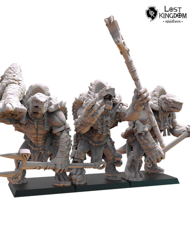 Saurian Ancients (Cuetzpal) - Ayotl Unit By  Lost Kingdom Miniatures