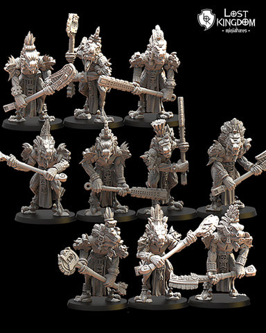 Saurian Ancients (Cuetzpal) - Coatl Guard By  Lost Kingdom Miniatures