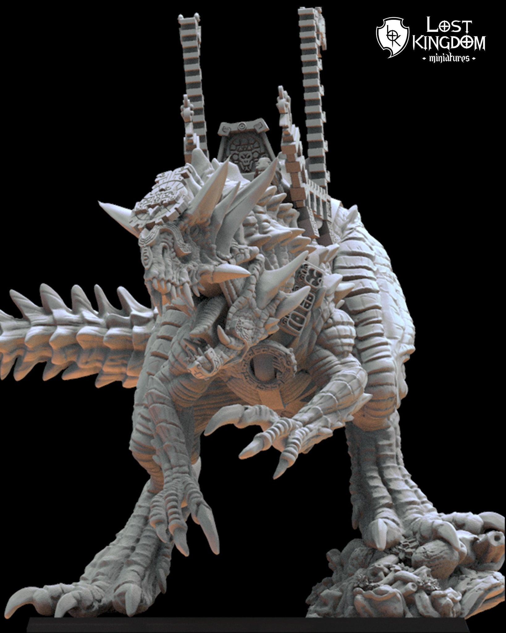 Saurian Ancients (Cuetzpal) - Hueitechtcatl By  Lost Kingdom Miniatures