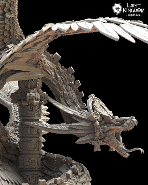 Saurian Ancients (Cuetzpal) -Quetzalcoatl, the feathered Goddess By  Lost Kingdom Miniatures