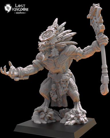 Saurian Ancients (Cuetzpal) - Yacatecuhtli, Cuetzpal Father By  Lost Kingdom Miniatures