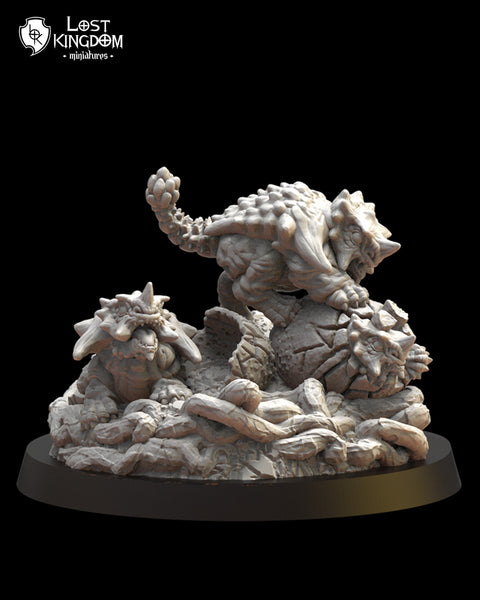 Saurian Ancients (Cuetzpal) - Achuatli By  Lost Kingdom Miniatures