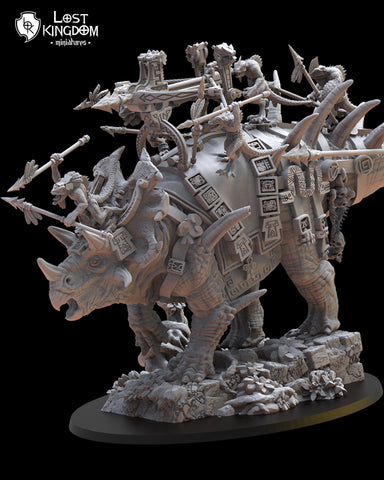 Saurian Ancients (Cuetzpal) - Kuakuauitl With Balista By  Lost Kingdom Miniatures