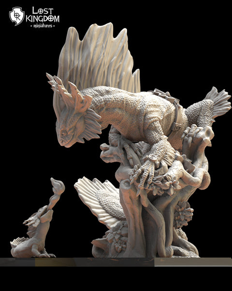 Saurian Ancients (Cuetzpal) - Tlemiahuatl By  Lost Kingdom Miniatures