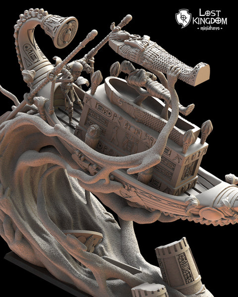 Undying Dynasties - Kufu ship by Lost Kingdom Miniatures