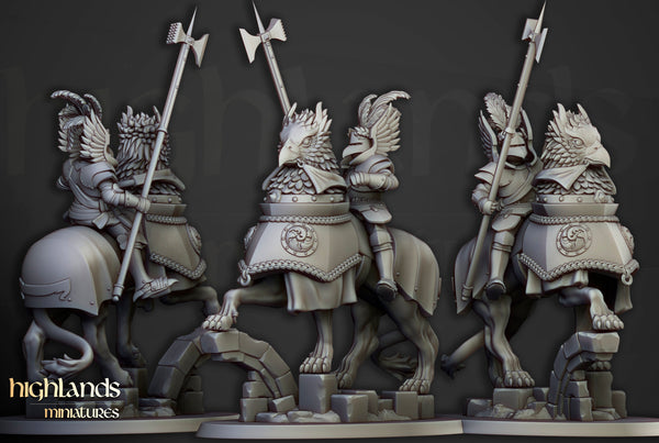 Knights Of The Rising Sun on Demigryph by Highlands Miniatures