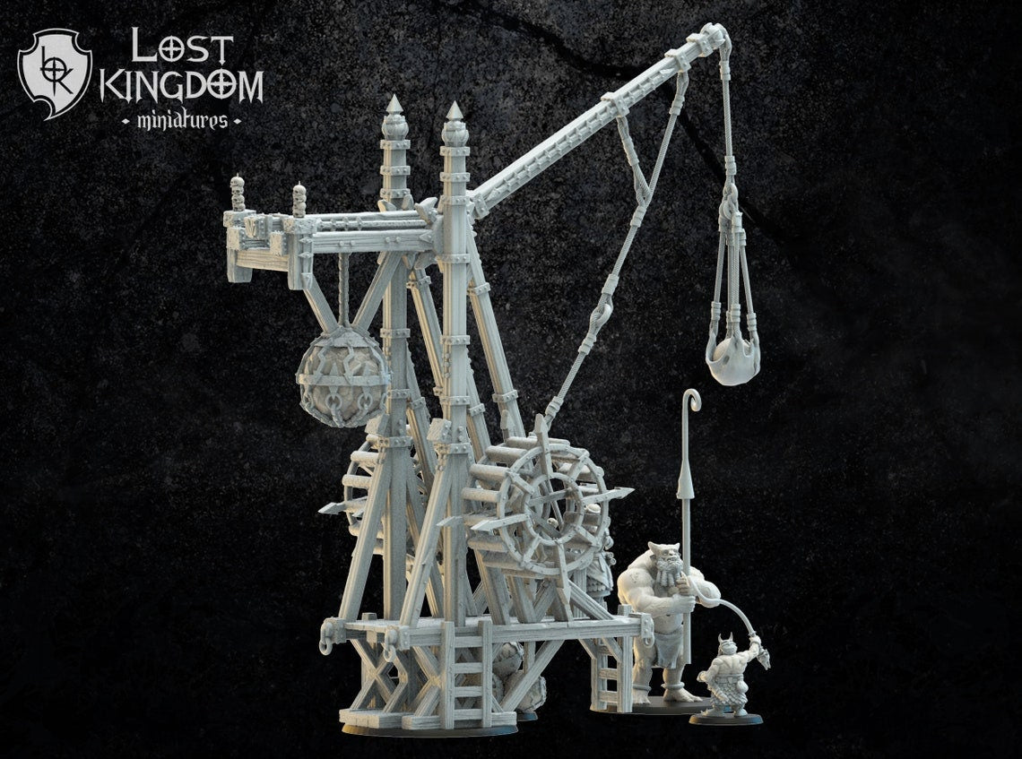 Magmhorin / Mongobbo -Slingshot with Crew By Lost Kingdom Miniatures