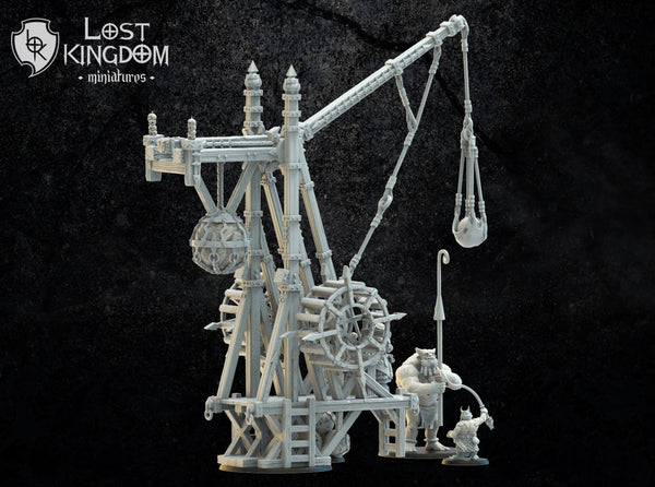 Magmhorin / Mongobbo -Slingshot with Crew By Lost Kingdom Miniatures