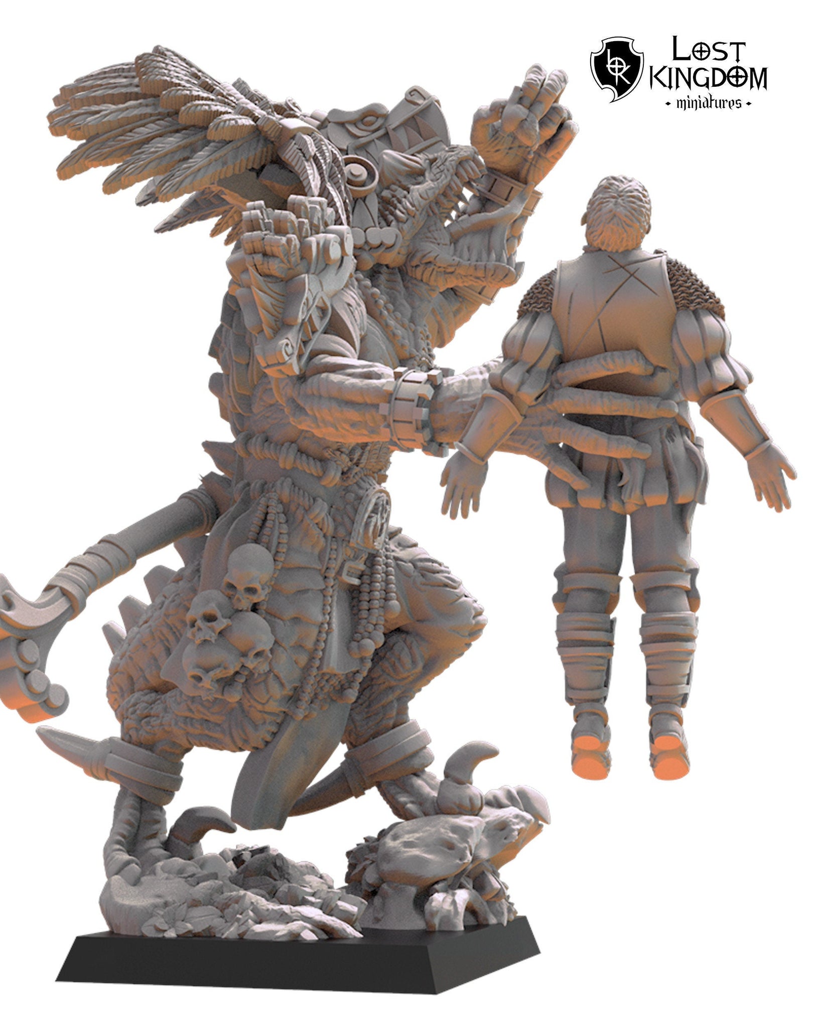 Saurian Ancients (Cuetzpal) - Ehecatl The Devourer By  Lost Kingdom Miniatures