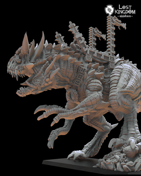 Saurian Ancients (Cuetzpal) - Hueitechtcatl By  Lost Kingdom Miniatures