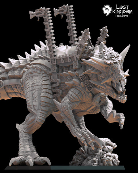 Saurian Ancients (Cuetzpal) - Hueitechtcatl By  Lost Kingdom Miniatures