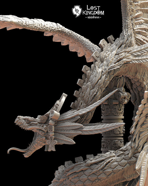 Saurian Ancients (Cuetzpal) -Quetzalcoatl, the feathered Goddess By  Lost Kingdom Miniatures