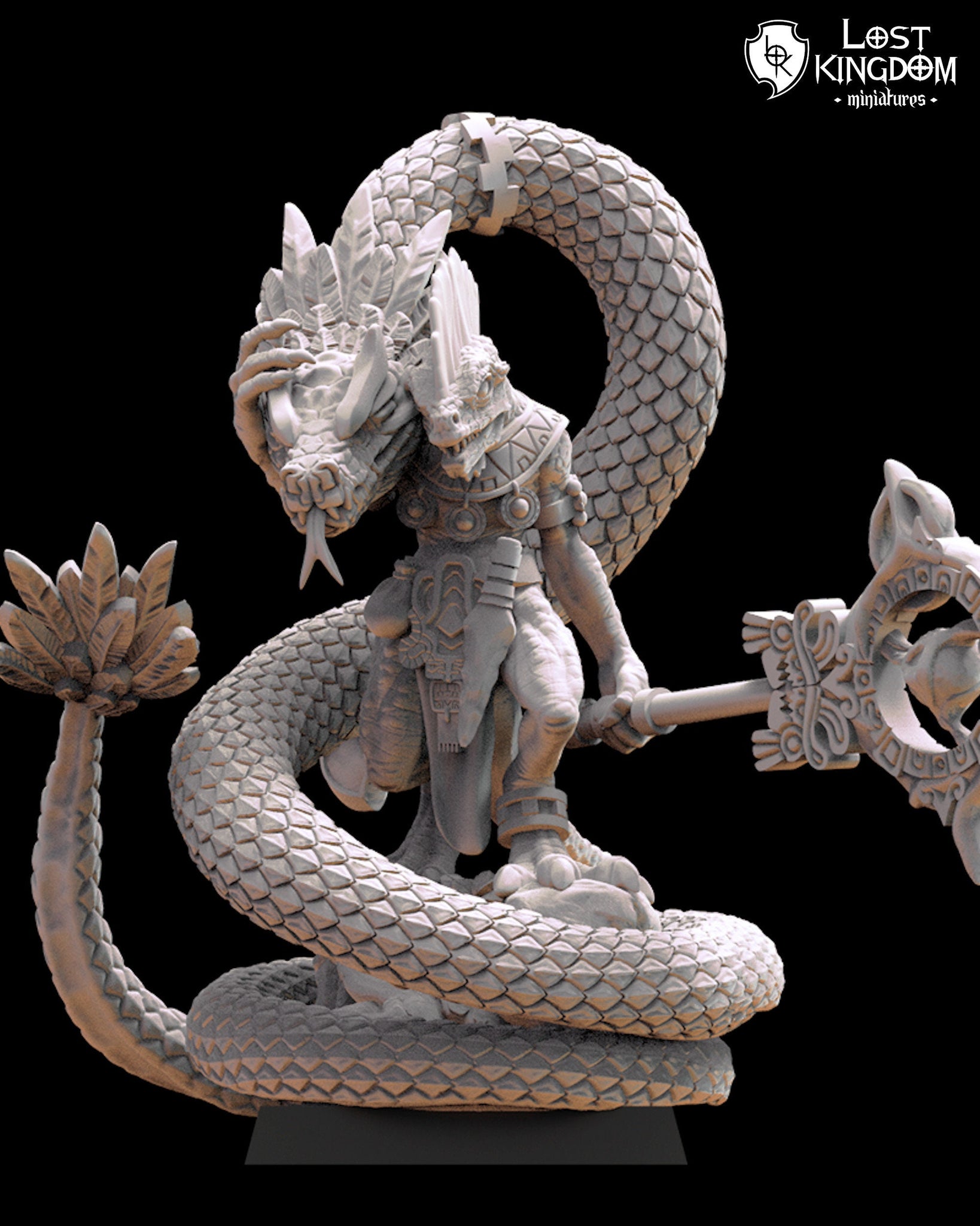 Saurian Ancients (Cuetzpal) -Tonatiuh, Coatl Whisperer By  Lost Kingdom Miniatures
