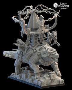 Saurian Ancients (Cuetzpal) - Ayokalotl with lightning By  Lost Kingdom Miniatures