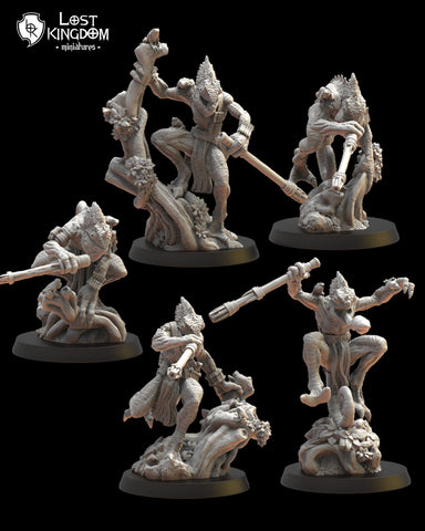 Saurian Ancients (Cuetzpal) -Kuaxotl Unit  unit By  Lost Kingdom Miniatures