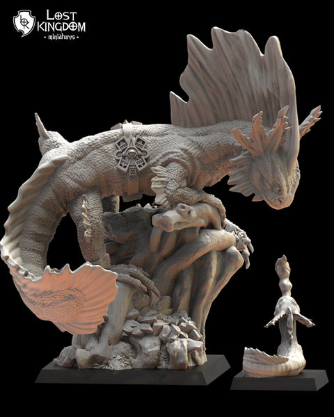 Saurian Ancients (Cuetzpal) - Tlemiahuatl By  Lost Kingdom Miniatures