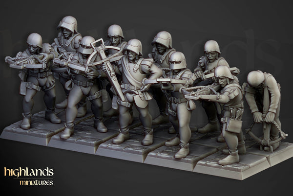 Sunland Empire - Imperial Crossbowmen Unit by Highlands Miniatures