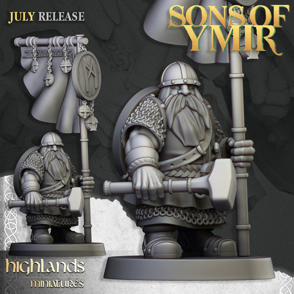 Sons of Ymir - Dwarven Warriors  Unit by Highlands Miniatures