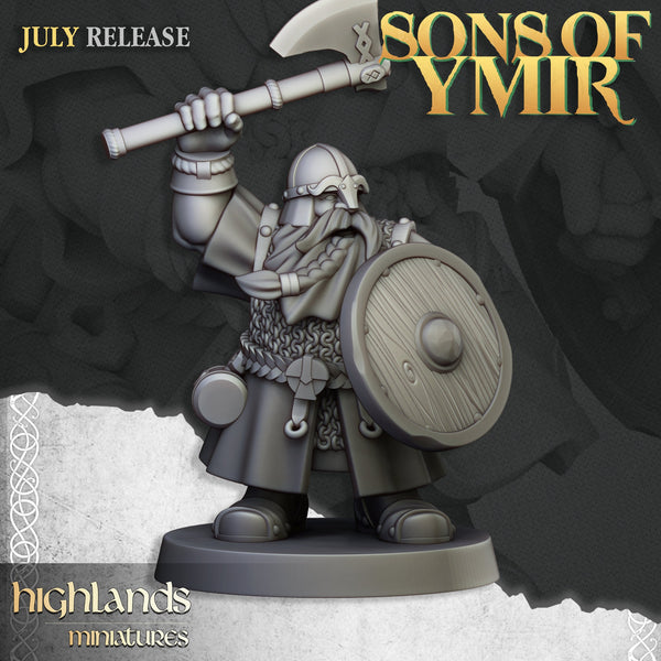 Sons of Ymir - Dwarven Warriors  Unit by Highlands Miniatures