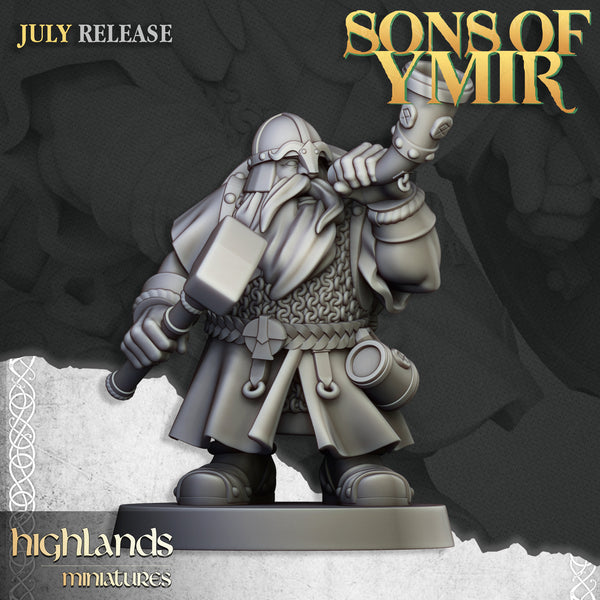 Sons of Ymir - Dwarven Warriors  Unit by Highlands Miniatures