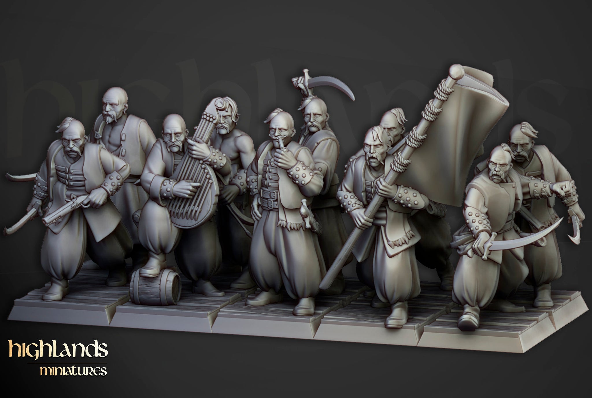 Harbor Cossacks  Unit by Highlands Miniatures