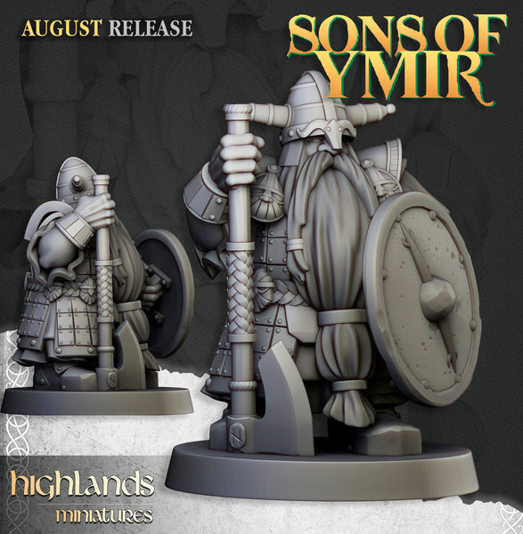 Sons of Ymir - Dwarven Veterans  Unit by Highlands Miniatures