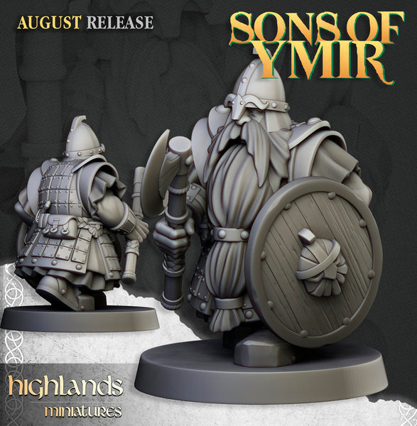 Sons of Ymir - Dwarven Veterans  Unit by Highlands Miniatures