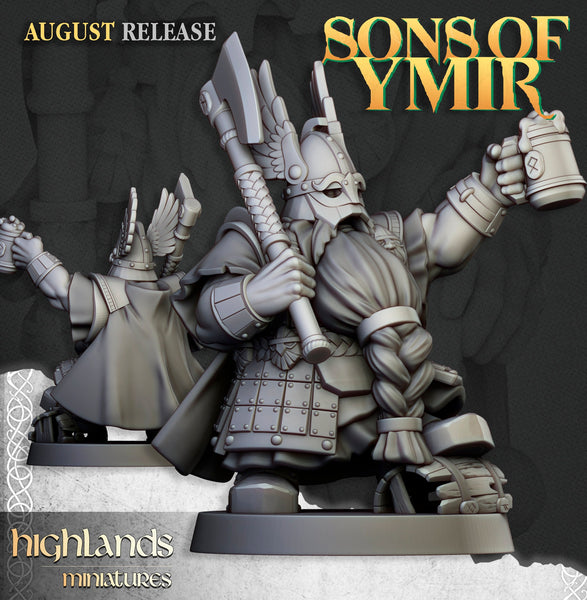 Sons of Ymir - Dwarven Veterans  Unit by Highlands Miniatures