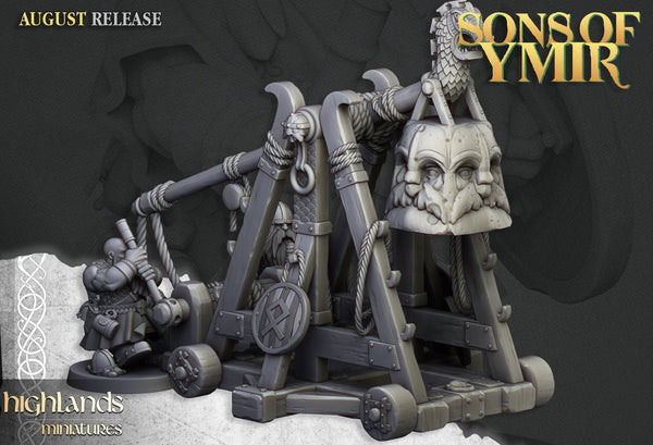 Sons of Ymir - Dwarven Catapult Unit by Highlands Miniatures