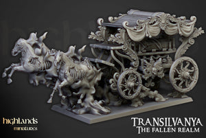 Undead Boyar Chariot  by Highlands Miniatures