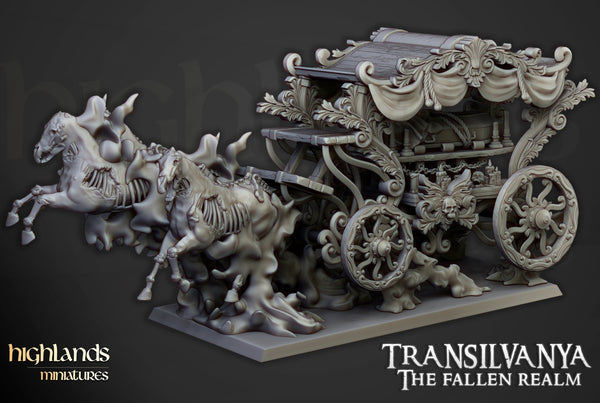 Undead Boyar Chariot  by Highlands Miniatures