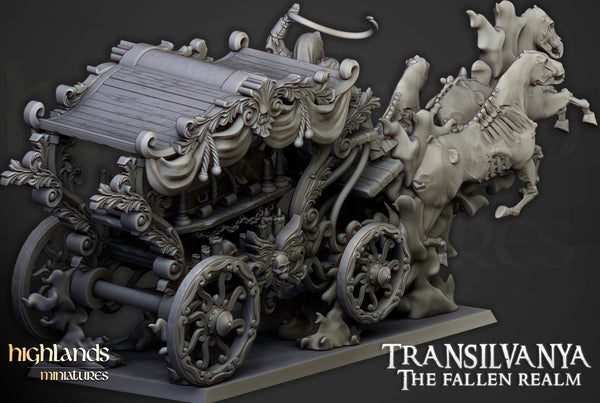 Undead Boyar Chariot  by Highlands Miniatures