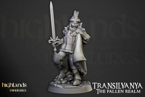 Vlad Valacari  Vampire hero by Highlands Miniatures