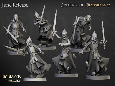 Spectres of Transilvanya - Wraith Unit by Highlands Miniatures