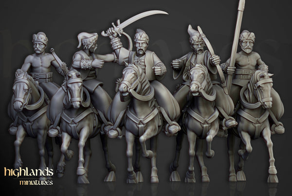 Cossack Light Cavalry Unit  by Highlands Miniatures