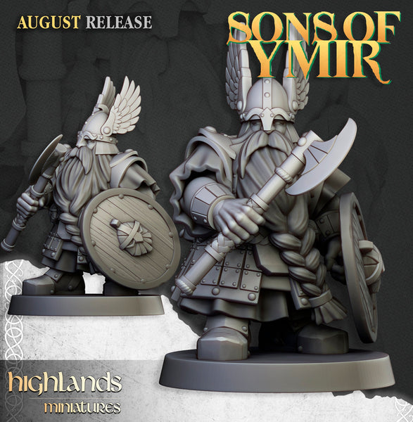 Sons of Ymir - Dwarven Veterans  Unit by Highlands Miniatures