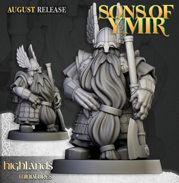 Sons of Ymir - Dwarven Veterans  Unit by Highlands Miniatures