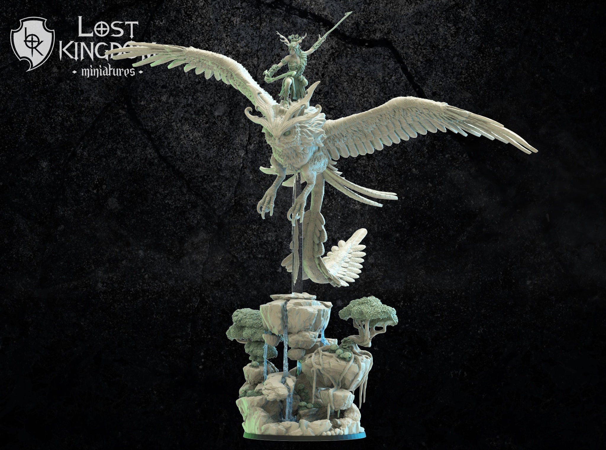 Mori Elves Akina on Giant Fukuro By Lost Kingdoms