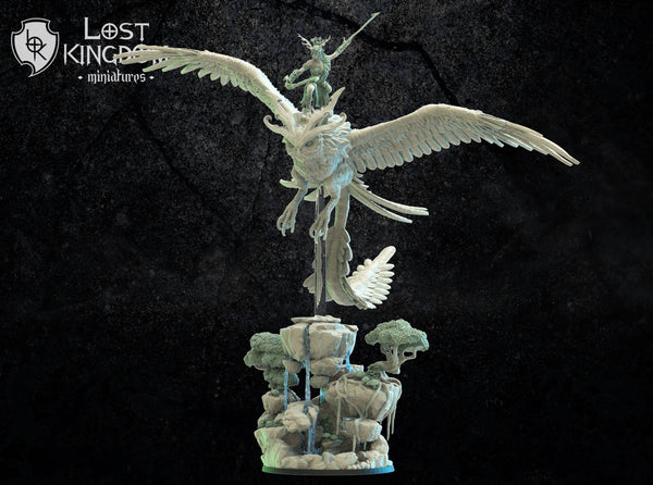 Mori Elves Akina on Giant Fukuro By Lost Kingdoms