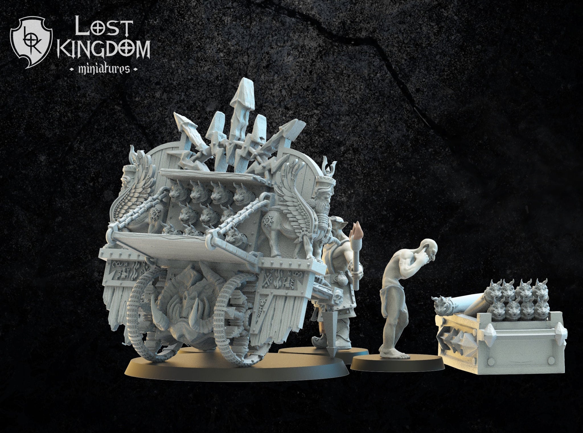 Magmhorin / Mongobbo - Hwacha with Crew By Lost Kingdom Miniatures