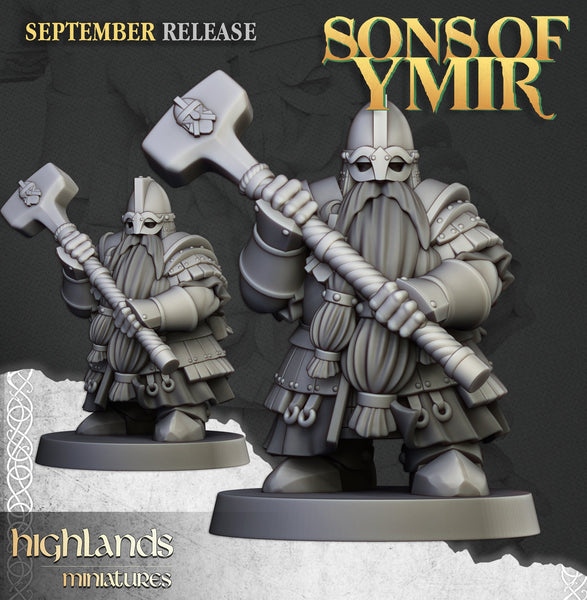 Sons of Ymir - Dwarven Kingsguard  Unit by Highlands Miniatures