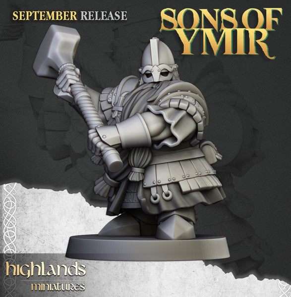 Sons of Ymir - Dwarven Kingsguard  Unit by Highlands Miniatures