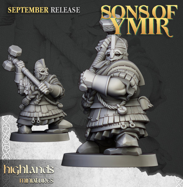 Sons of Ymir - Dwarven Kingsguard  Unit by Highlands Miniatures