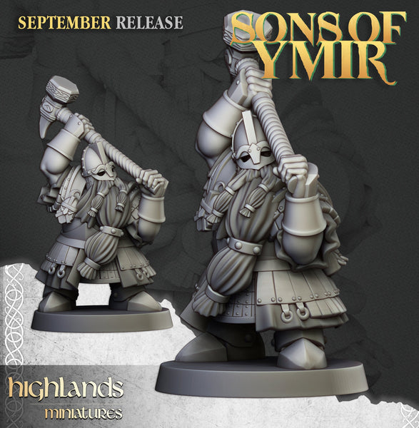 Sons of Ymir - Dwarven Kingsguard  Unit by Highlands Miniatures