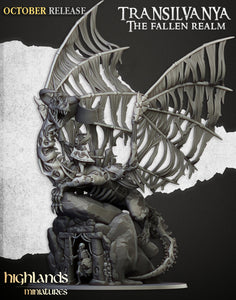Spectres of Transilvanya - Vampire Lord on Zombie Dragon  Highlands Miniatures