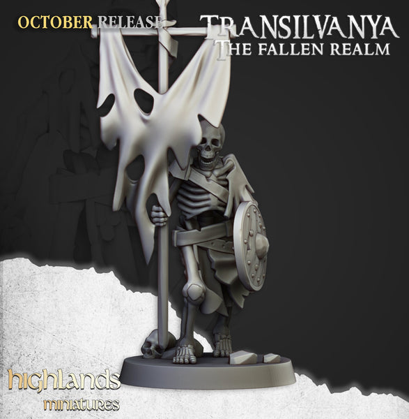 Spectres of Transilvanya - Skeleton  Swordsmen Warriors  by Highlands Miniatures