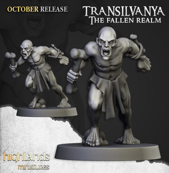 Spectres of Transilvanya -Ghouls  by Highlands Miniatures