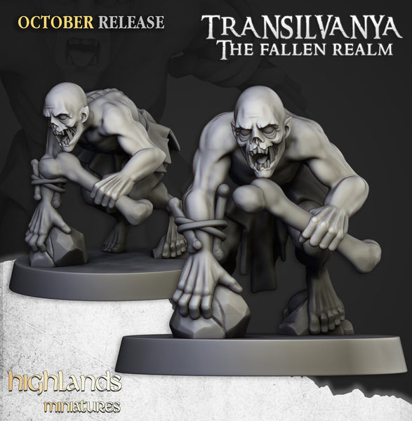 Spectres of Transilvanya -Ghouls  by Highlands Miniatures