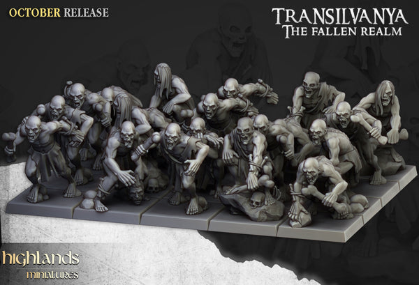 Spectres of Transilvanya -Ghouls  by Highlands Miniatures