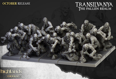 Spectres of Transilvanya -Ghouls  by Highlands Miniatures